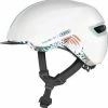 Abus HUD-Y Flower White - Cykelhjelm