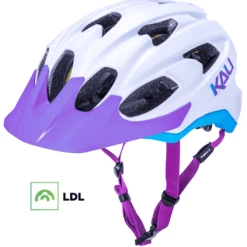 KALI Pace Cykelhjelm Med LDL, Mat Hvid/lilla