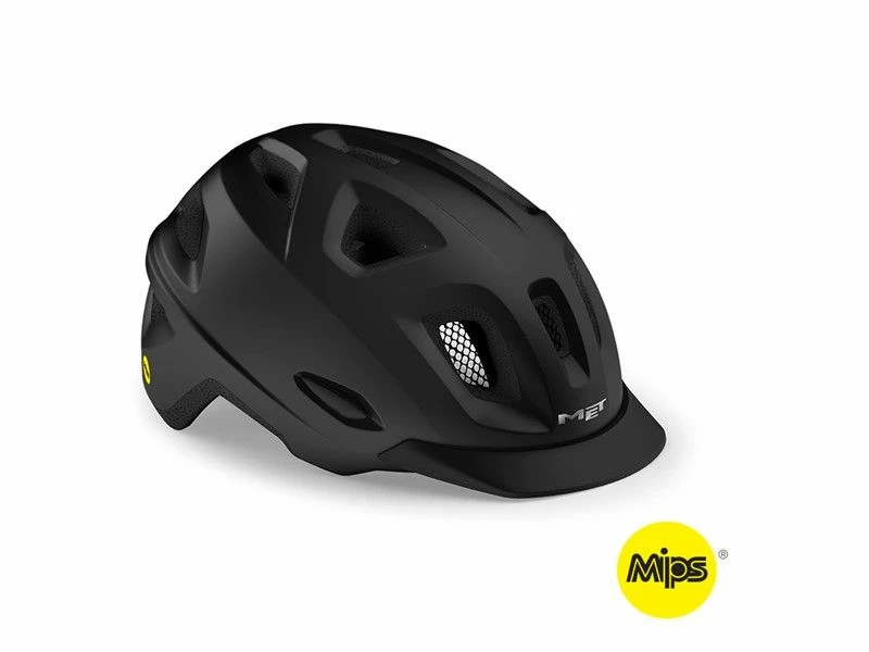 MET Cykelhjelm Mobilite MIPS I Mat Sort 3 MET Cykelhjelm Mobilite MIPS I Mat Sort
