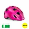MET Hooray MIPS Pink Hearts/Glossy - Børnecykelhjelm -MIPS Cykelhjelme Salg 2023 met hooray mips pink heartsglossy boernecykelhjelm