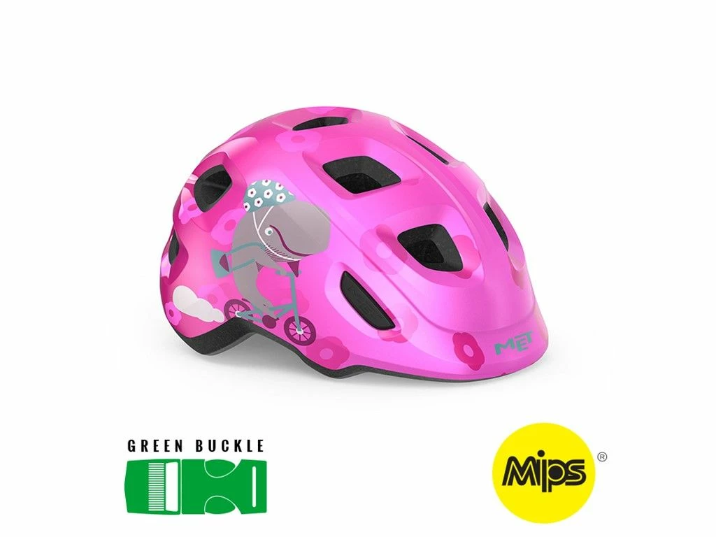 MET Hooray MIPS Pink Whale/Glossy - Børnecykelhjelm 3 MET Hooray MIPS Pink Whale/Glossy - Børnecykelhjelm