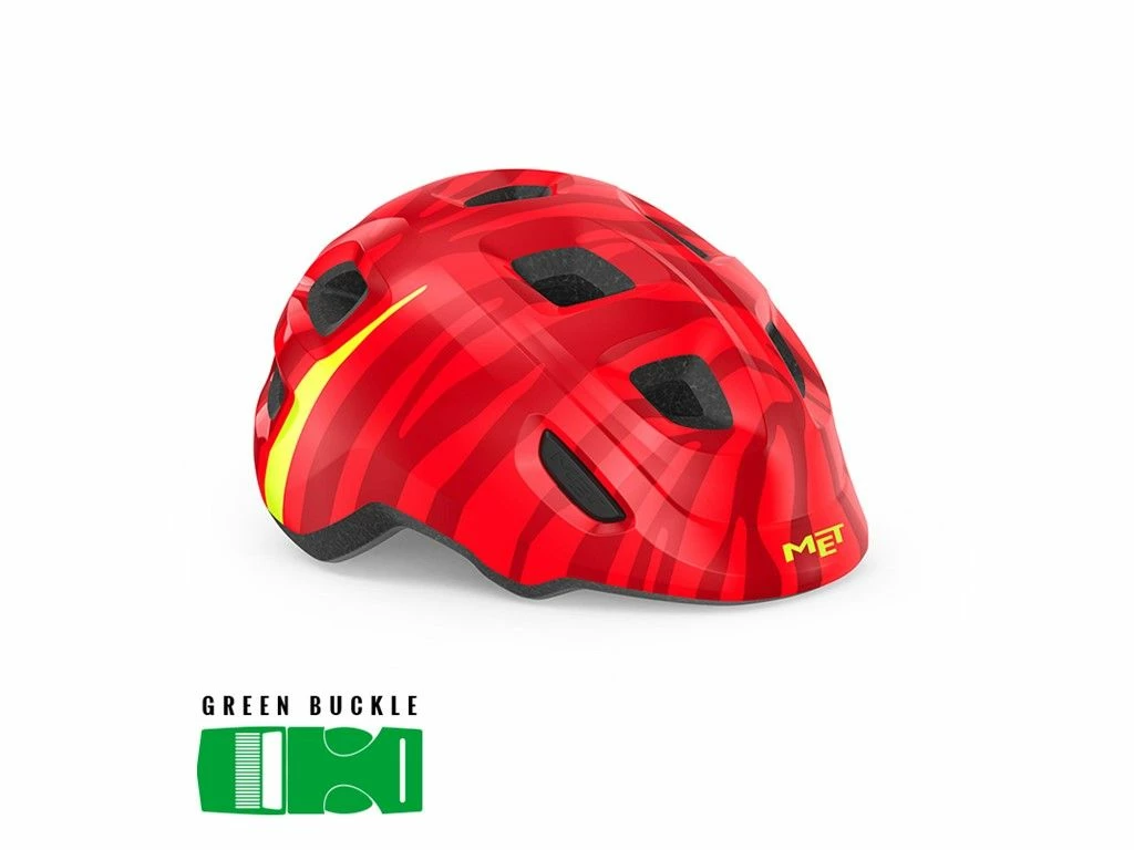 MET Hooray Red Zebra/Glossy - Børnecykelhjelm 3 MET Hooray Red Zebra/Glossy - Børnecykelhjelm