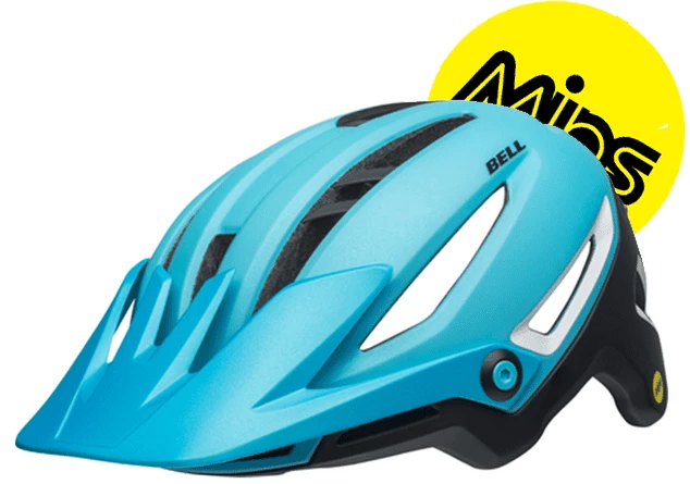 Bell Sixer Mips Cykelhjelm, Lys Blå/sort 3 Bell Sixer Mips Cykelhjelm, Lys Blå/sort