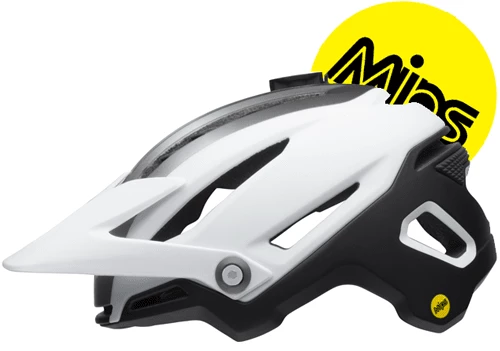 Bell Sixer Mips Cykelhjelm , Mat Hvid/sort 3 Bell Sixer Mips Cykelhjelm , Mat Hvid/sort